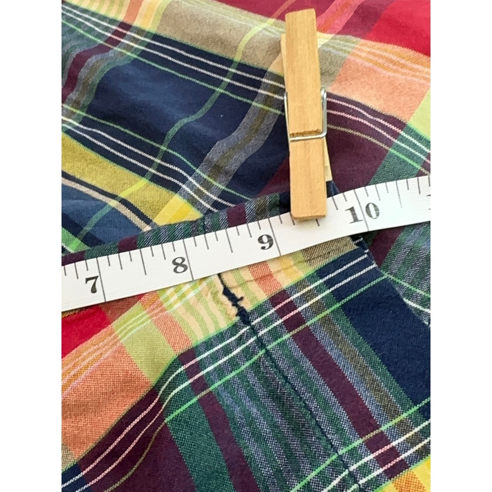 Vtg Polo Ralph Lauren Big Prospect Short Mens 54 Plaid Madras Chino 90s Y2K - Picture 4 of 11